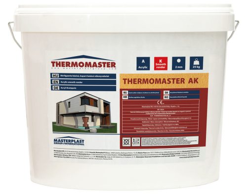 Thermomaster akril kapart hatású vékonyvakolat , 2mm szemcseméretű ( Színes ) 25kg